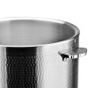Serveringsgryde med glaslåg tredobbelt hamret overflade ⌀320x210mm rustfrit stål | Adexa E0312300