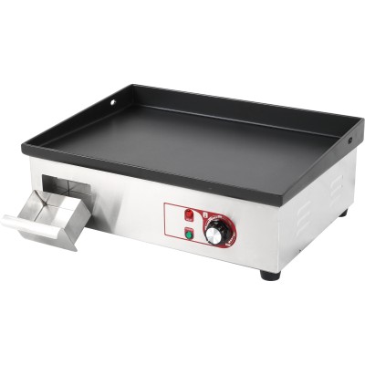 Professionel stegeplade emaljeret kogeplade glat 540x380mm 2,2kW elektrisk | Adexa EG5438