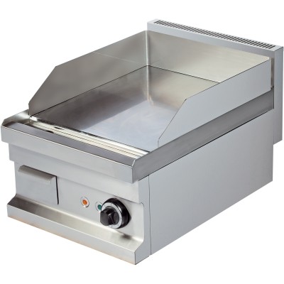 Professionel elektrisk stegeplade, glat, 1 zone, 4,1 kW, bordmodel | Adexa Hotmax 600 EG604