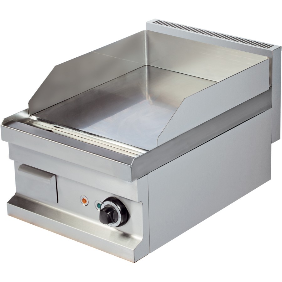 Professionel elektrisk stegeplade, glat, 1 zone, 4,1 kW, bordmodel | Adexa Hotmax 600 EG604