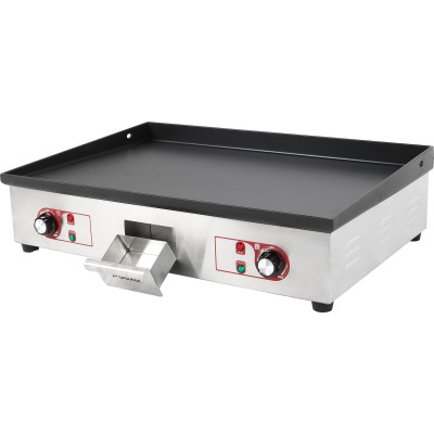 Professionel stegepande emaljeret kogeplade glat 730x500mm 3kW elektrisk | Adexa EG7350