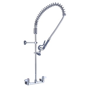 Professionel brusepistol vægmonteret med to huller og dobbelt tilslutning Højde 955 mm rustfrit stål | Adexa EQ2802A