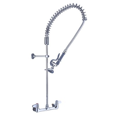 Professionel brusepistol vægmonteret med to huller og dobbelt tilslutning Højde 955 mm rustfrit stål | Adexa EQ2802A
