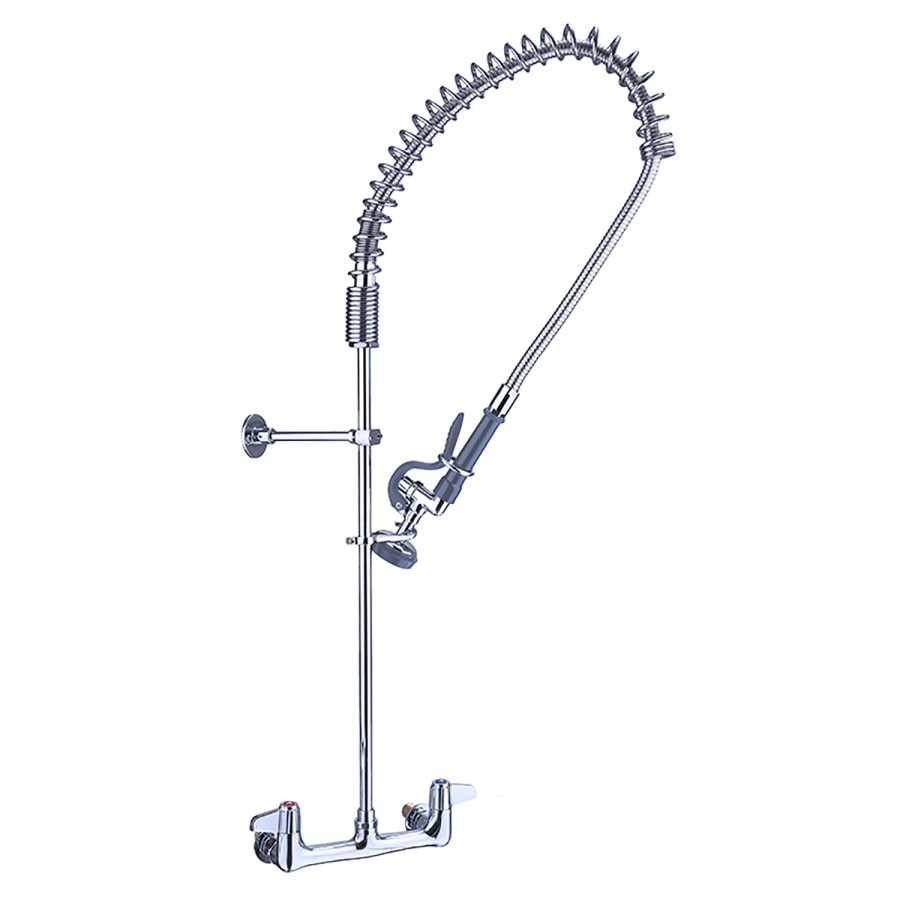 Professionel brusepistol vægmonteret med to huller og dobbelt tilslutning Højde 955 mm rustfrit stål | Adexa EQ2802A