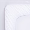 Eksklusivt stræklagen 90x200cm 100% bomuld 300TC Hvid | Siexa FS902001