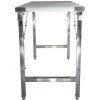 Sammenklappelig Arbejdsbord i rustfrit stål 1800x600x850mm | Adexa FW41876150