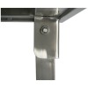 Sammenklappelig Arbejdsbord i rustfrit stål 1800x600x850mm | Adexa FW41876150