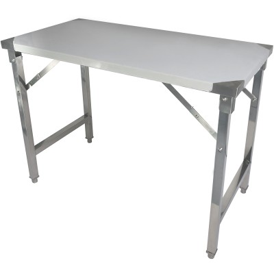Sammenklappelig Arbejdsbord i rustfrit stål 1000x600x850mm | Adexa FW4187645