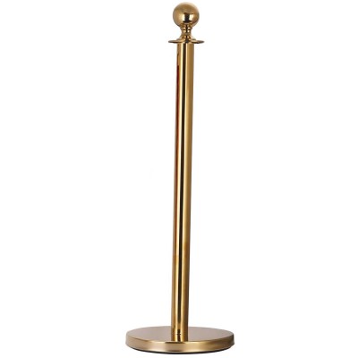 Afspærringsstolpe til reb 320x1000mm Guld | Adexa GBP02B
