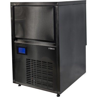Professionel ismaskine 50kg/24h 15kg binge Klar is Individuelle terninger Sort rustfrit stål Digital kontrol | Adexa GI50BD