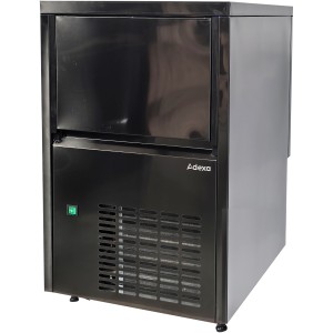 Professionel ismaskine 50kg/24h 15kg binge Klar is Individuelle terninger Sort rustfrit stål Manuel kontrol | Adexa GI50BM
