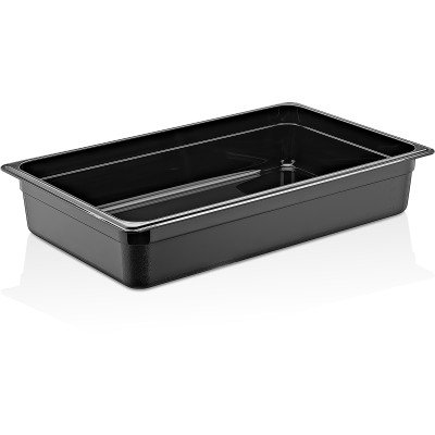 GN-kantin Polycarbonat GN1/1 Dybde 100mm Sort | Adexa PB8114