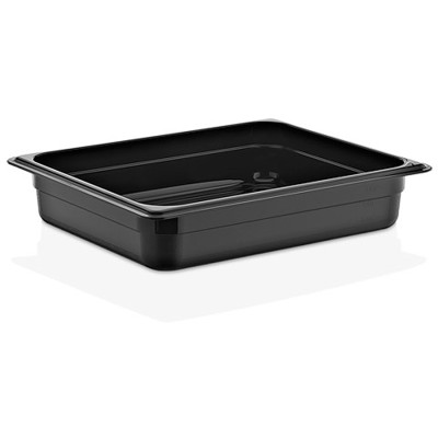 GN-kantin Polycarbonat GN1/2 Dybde 65mm Sort | Adexa PB8122