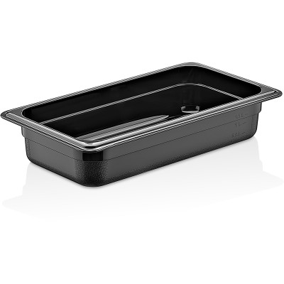 GN-kantin Polycarbonat GN1/3 Dybde 65mm Sort | Adexa PB8132