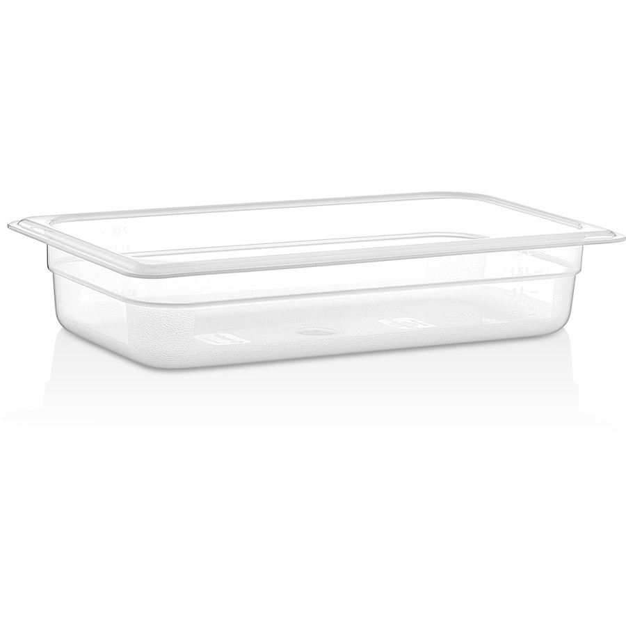 GN-kantin Polypropylen GN1/3 Dybde 65mm Transparent 2 liter | Adexa GNPP1365