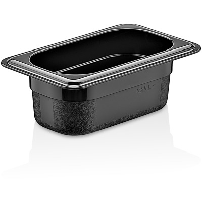 GN-kantine Polycarbonat GN1/9 Dybde 65mm Sort | Adexa PB8192