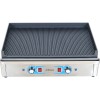 Professionel stegeplade Elektrisk 2 zoner 4,6kW Rillet støbejernstop | Adexa GP7050EW