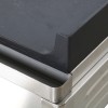 Professionel stegeplade Elektrisk 2 zoner 4,6kW Glat støbejernstop | Adexa GP7050GW