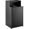Affaldsstation med affaldshul og bakkehylde sort 625x605x1210mm | Adexa GSLJ0003