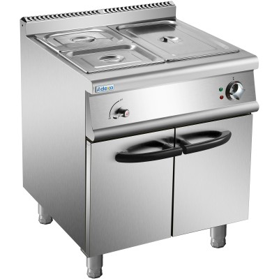 Professionelt vandbad elektrisk 1xGN1/1 + 2xGN1/2 5kW gulvmodel | Adexa HEB709A