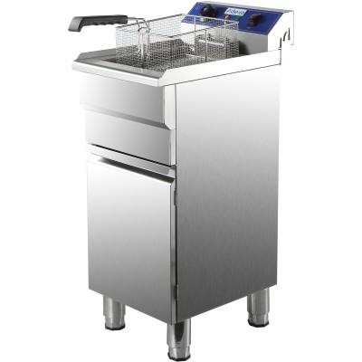 Professionel Friture med underskab 16 liter 5kW Gulvmodel | Adexa HEF161C