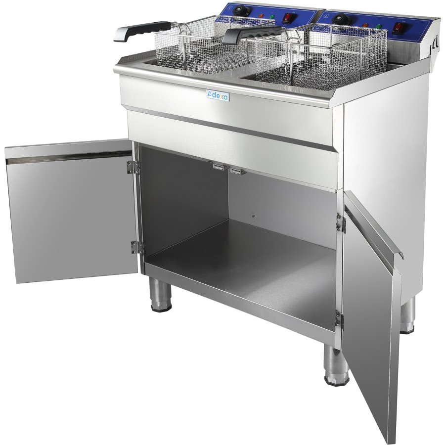 Kommerciel frituregryde dobbelt elektrisk 32 liter 10kW Fritstående | Adexa HEF162C