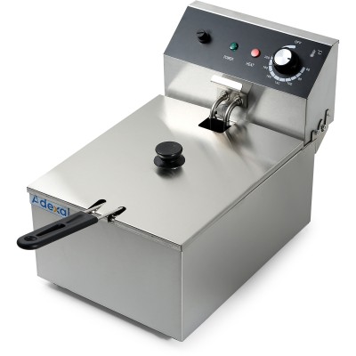 Kommerciel frituregryde enkelt elektrisk 6 liter 2,5 kW bordplade | Adexa HEF81