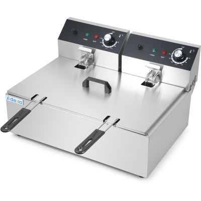 Professionel friture 12 liter 2,5+2,5kW Bænktopmodel | Adexa HEF83A