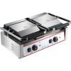 Professionel kontaktgrill Dobbelt ribbet/glat 3,6kW | Adexa HEG813A