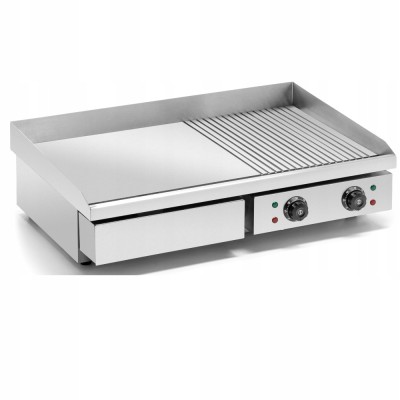 Professionel stegepande med glat rist 730x550x240mm 4,4kW Elektrisk | Adexa HEG822