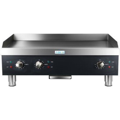 Kommerciel grillplade glat 915x620x360mm 12kW elektrisk | Adexa HEG836