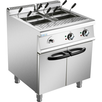 Professionel pastakoger elektrisk 12kW 2x15 liter 4 kurve Gulvmodel | Adexa HEN715A