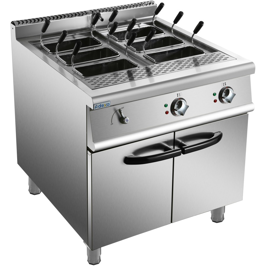 Professionel pastakoger Elektrisk 18kW 2x18 liter 6 kurve Gulvmodel | Adexa HEN915A