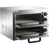 Professionel pizzaovn elektrisk 4+4 pizzaer på 20 cm | Adexa HEP2ST