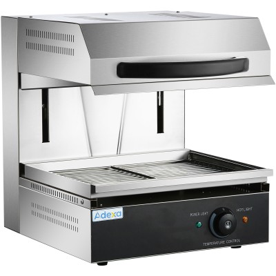 Professionel salamandergrill Justerbar højde 2,8 kW 434x314mm grilloverflade | Adexa HES450