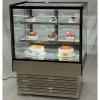 Konditormonter Bagtilgængelige døre Lige front 2 hylder 900x700x1200mm Rustfrit stål & Sort | Adexa HL900B2