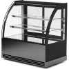 Konditormonter Bagtilgængelige døre Buet front 2 hylder 1000x700x1200mm Sort | Adexa HL1000EM2B