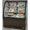 Konditormonter Bagtilgængelige døre Buet front 2 hylder 1000x700x1200mm Sort | Adexa HL1000EM2B