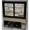 Konditormonter Bagtilgængelige døre Buet front 2 hylder 1000x700x1200mm Sort | Adexa HL1000EM2B