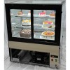 Konditormonter Bagtilgængelige døre Lige front 2 hylder 1000x700x1200mm Rustfrit stål & Sort | Adexa HL1000ER2