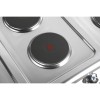 Professionelt elektrisk komfur til 6 plader med elektrisk ovn 12kW+4,8kW | Adexa HRQ762A