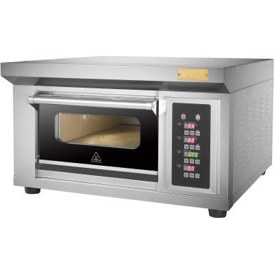 Bageriovn Elektrisk 1 kammer 2 x 400x600mm bakker 400°C Digital styring 6,6kW 400V | Adexa HTD20KI