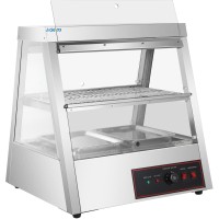 Varmeenhed med belysning Åbningsdøre på begge sider 2 hylder 700x655x740mm Bænkmodel | Adexa HW2X2