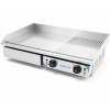 Professionel stegepande, glat/riflet, 730 x 470 x 240 mm, 2 x 2,2 kW, el | Adexa IWG8202