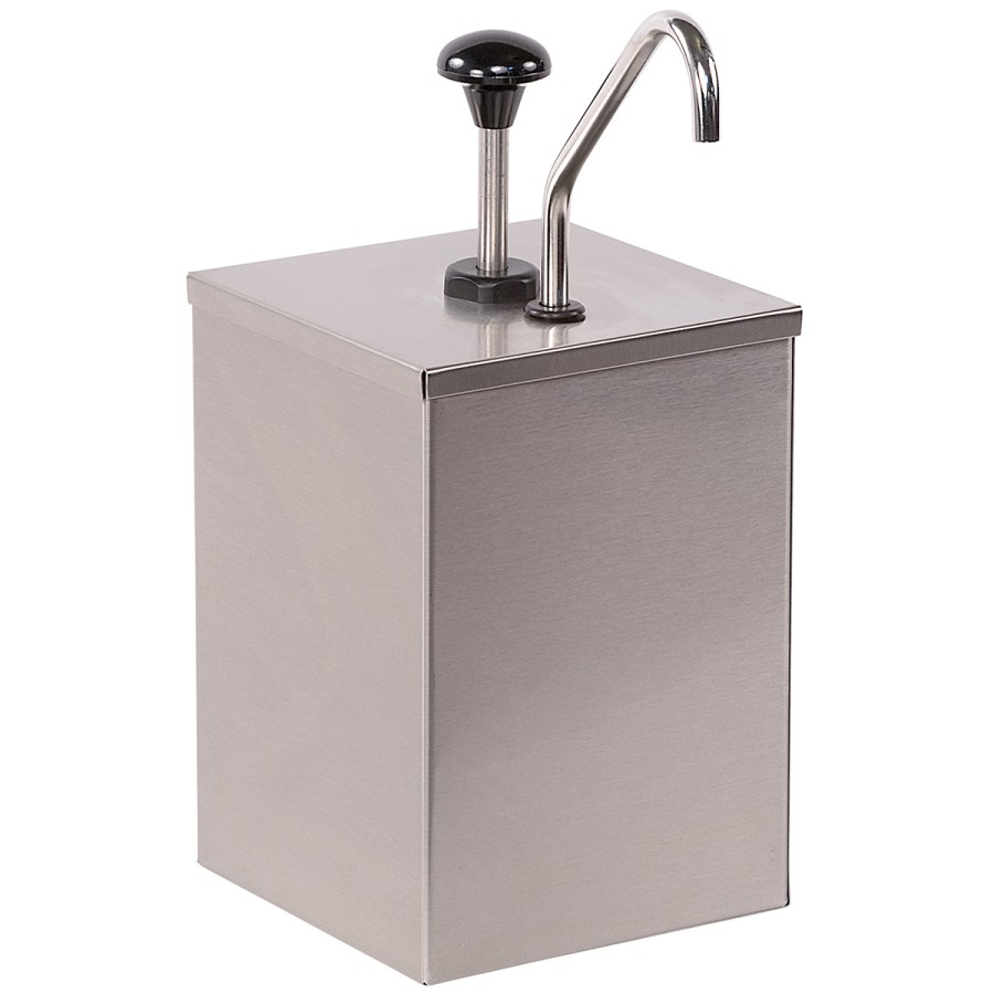 Sennep/ketchup-dispenser 1 pumpe Rustfrit stål | Adexa JZS001