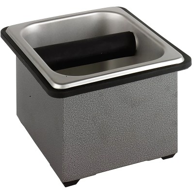 Knockbox med kabinet GN1/6 rustfrit stål | Adexa KB14FS