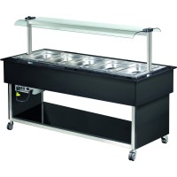 Buffetvogn Hot 5xGN1/1 Sort | Adexa MBH818BB