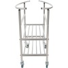 Skålvogn i rustfrit stål inkl. 25 liters skål To hylder 514x350x838mm | Adexa MBXS001