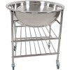 Kedelvogn i rustfrit stål inkl. 70 liters kedel To hylder 622x457x838mm | Adexa MBXS002