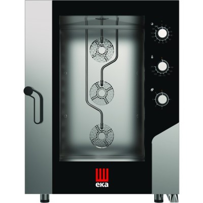 Kombiovn med direkte dampfunktion Elektrisk 10 bakker GN1/1 & 600x400m Elektromekanisk | Tecnoeka MKF1016S
